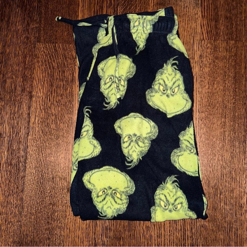 Black and Green Grinch Pajama Pants